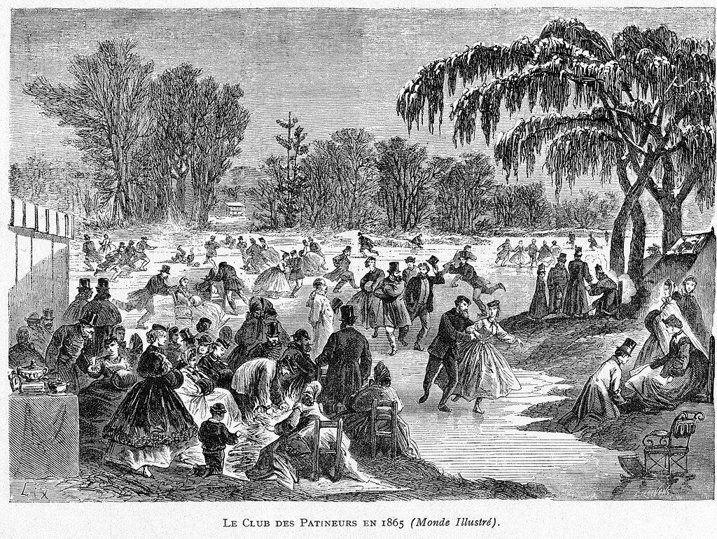 Il club dei pattinatori nel 1865